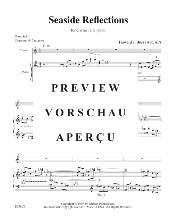 Product gallery: Page 4 of 13 Seaside Reflections , , (clarinet and piano)