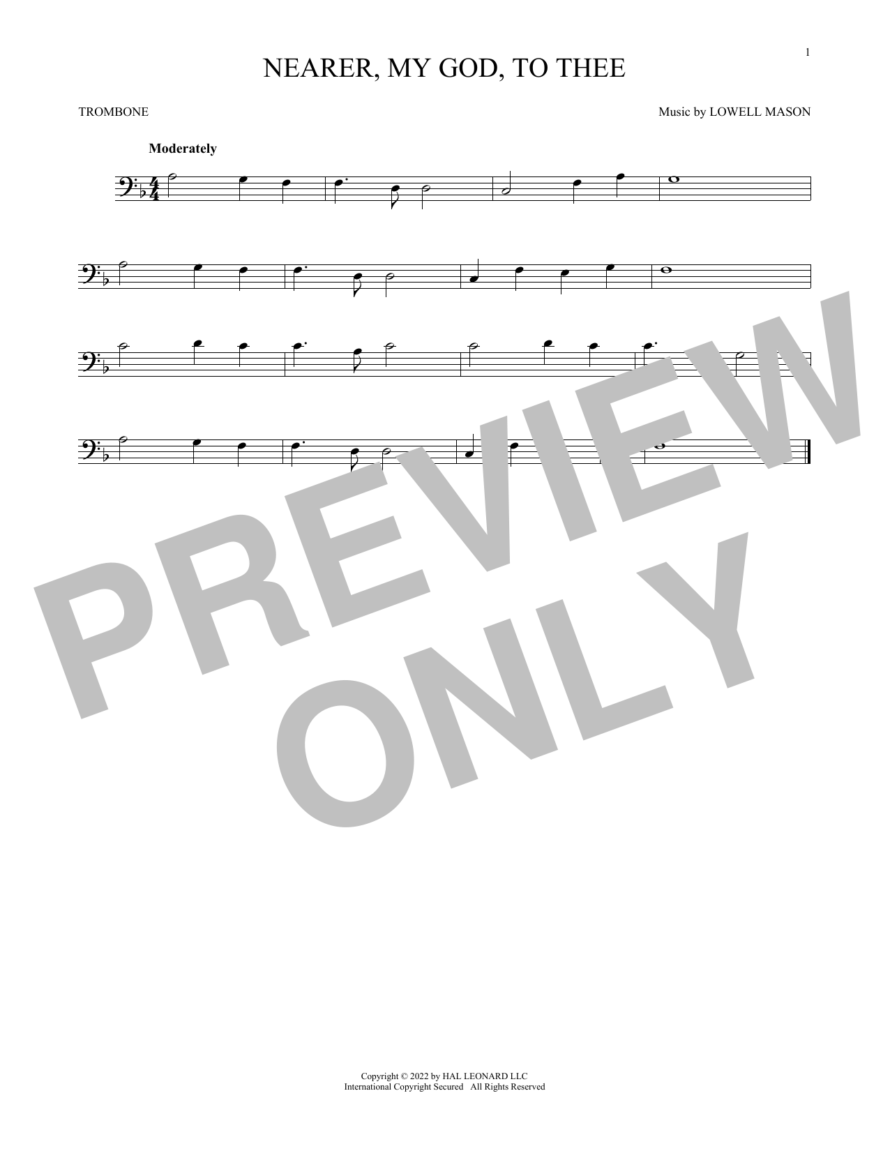 Product gallery: Page 1 of 1 Nearer, My God, To Thee, Lowell Mason