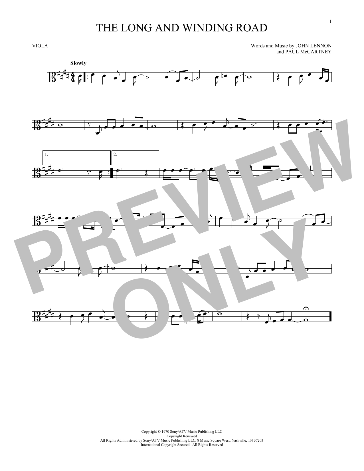 Product gallery: Page 1 of 1 The Long And Winding Road, The Beatles