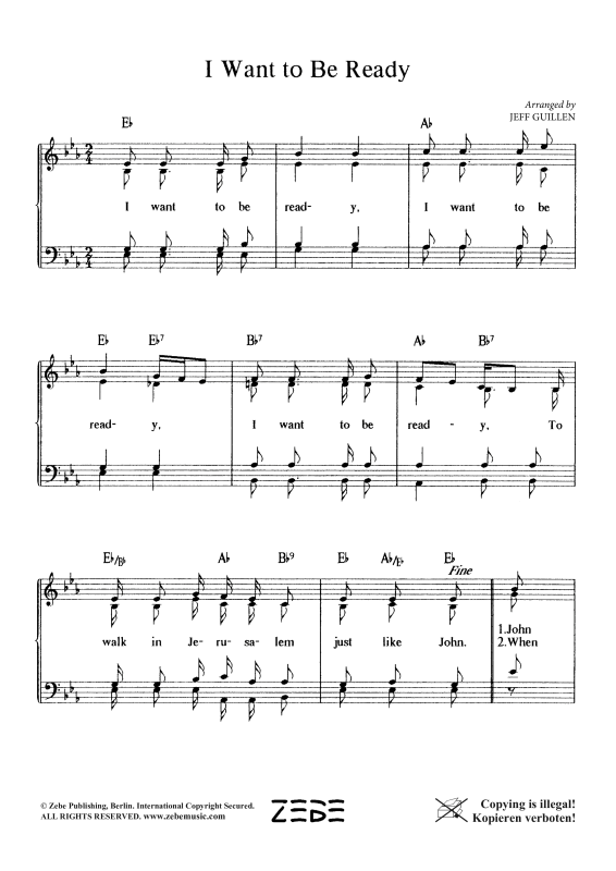 Produktgalerie: Seite 1 von 4 I Want to Be Ready, , Gemischter Chor