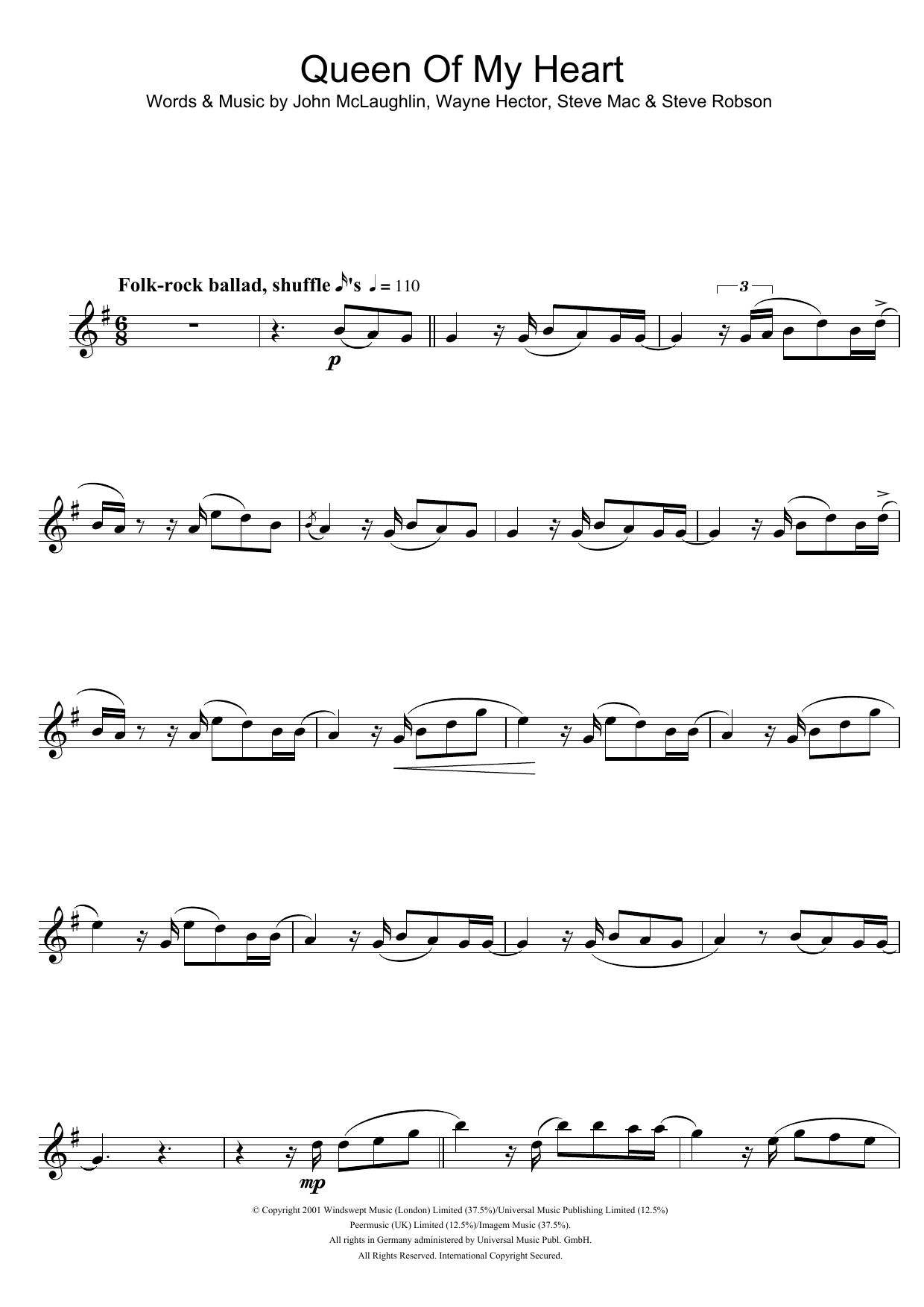 Product gallery: Page 1 of 1 Queen Of My Heart, Westlife