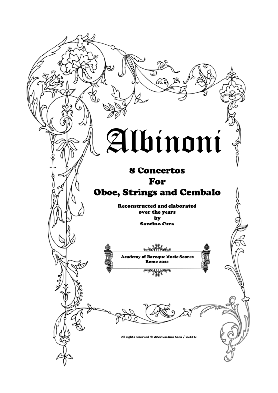Product picture to: The Albinoni´s Oboe - 8 Concertos Op.7/9TomasomAlbinoni