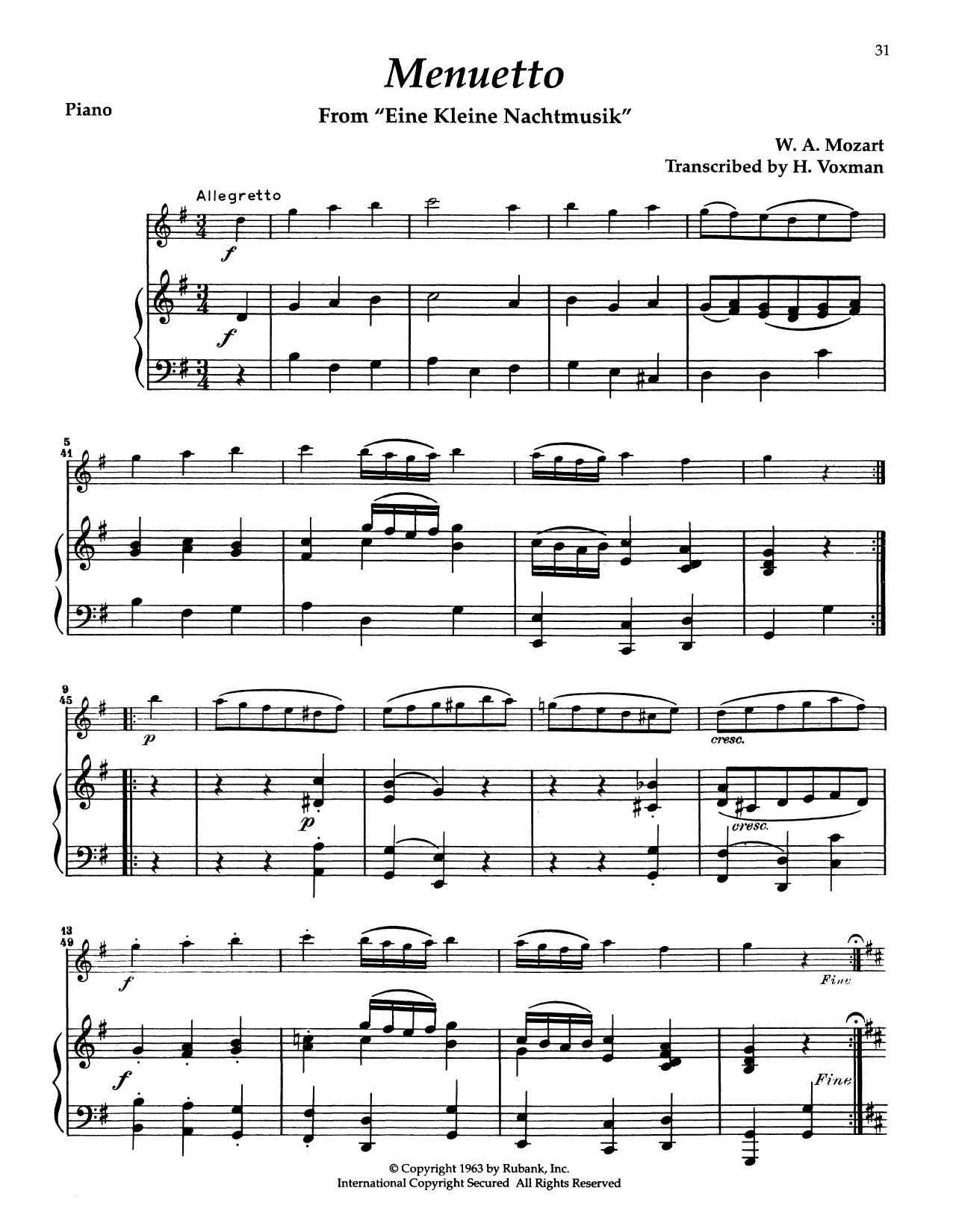 Product picture to: Eine Kleine Nachtmusik, K. 525