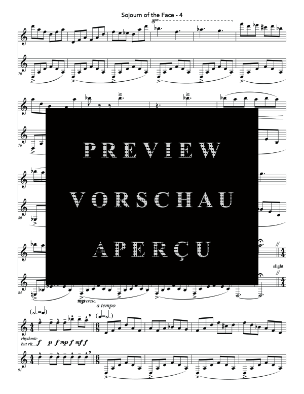 Product gallery: Page 8 of 11 Sojourn of the Face, , (clarinet duet 2x bass clarinet)