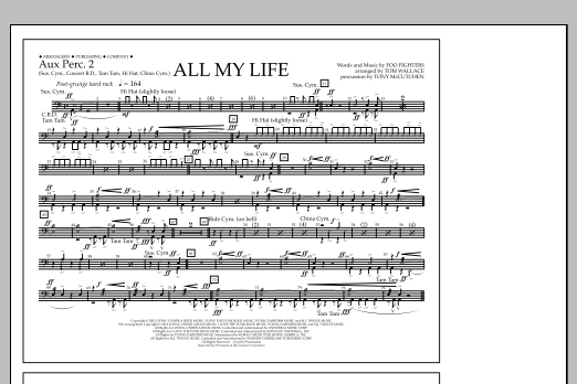 Produktbild zu:  All My Life - Aux. Perc. 2 - Tom Wallace