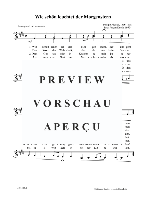 Produktbild zu: Wie schön leuchtet der MorgensternPhilipp Nicolai