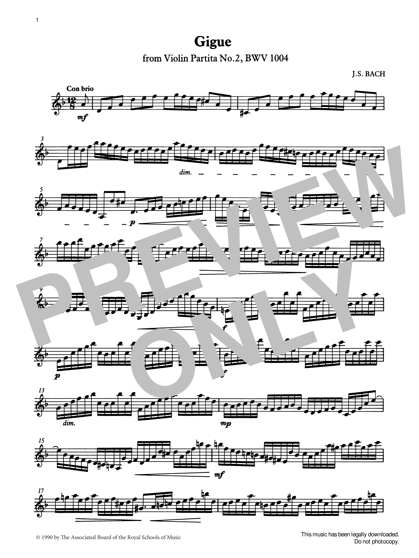 Produktgalerie: Seite 1 von 1 Gigue from Graded Music for Tuned Percussion, Book IV, J. S. Bach, Percussion