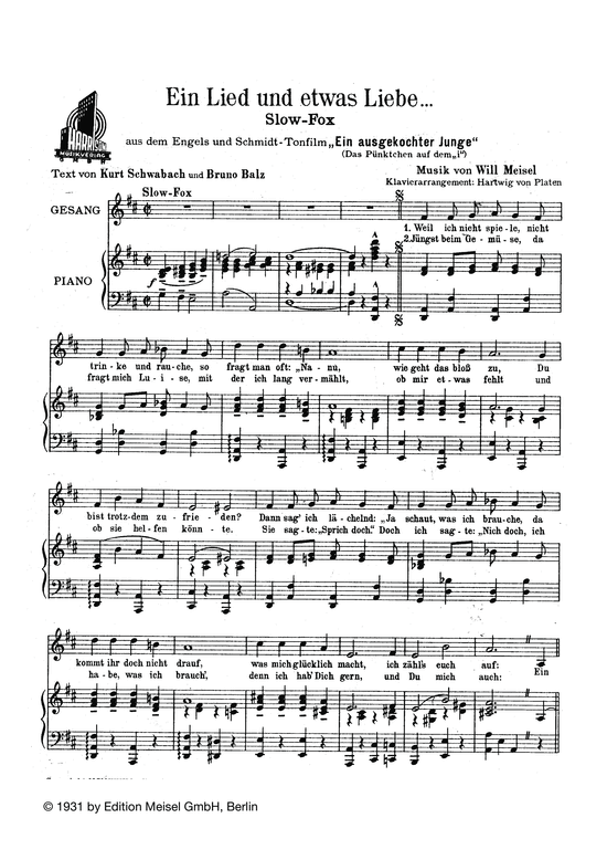 Produktbild zu: Ein Lied und etwas Liebeaus: Ein ausgekochter Junge (Film)