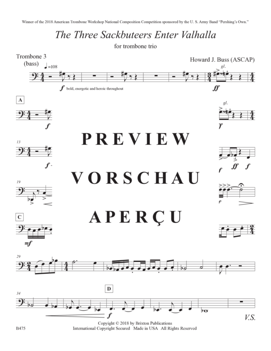 Product gallery: Page 20 of 21 Three Sackbuteers Enter Valhalla, The , , (Trombone trio)