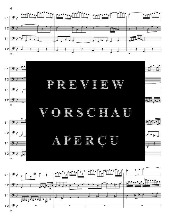 Product gallery: Page 8 of 11 Organ Fugue in G Minor (Little Fugue), , (Tuba Quartett EETT)