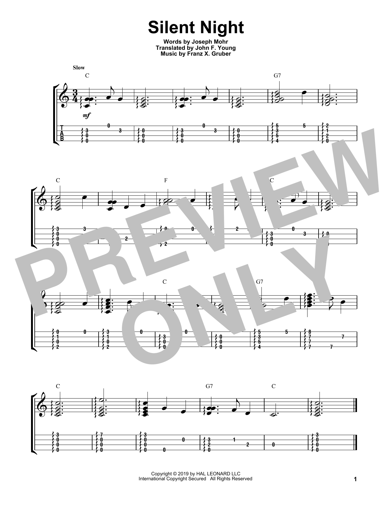 Product gallery: Page 1 of 1 Silent Night, Franz X. Gruber