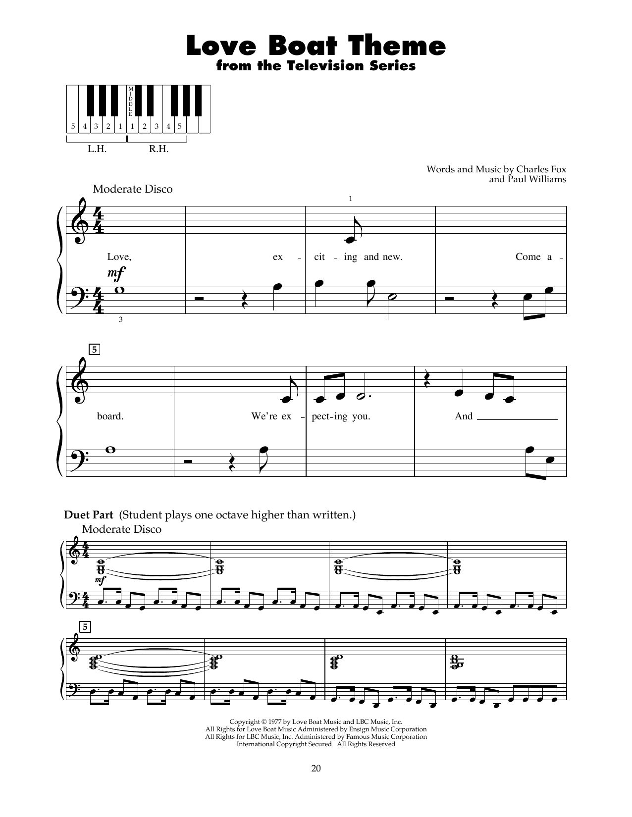 Produktbild zu:  Love Boat Theme - Charles Fox