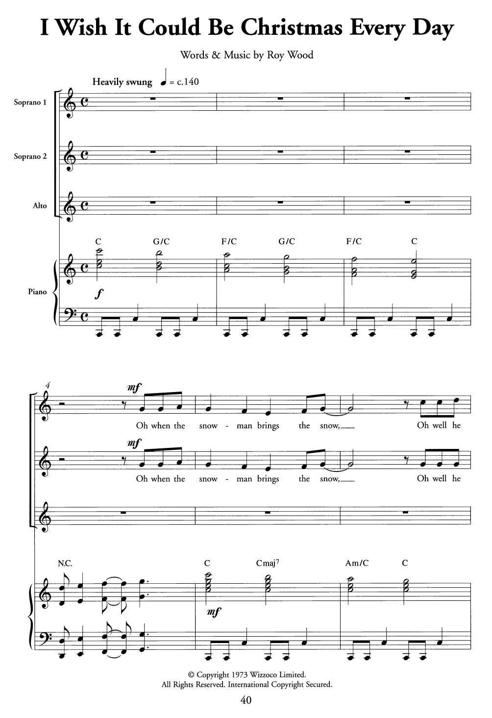 Produktgalerie: Seite 1 von 1 I Wish It Could Be Christmas Every Day, Wizzard, Chor
