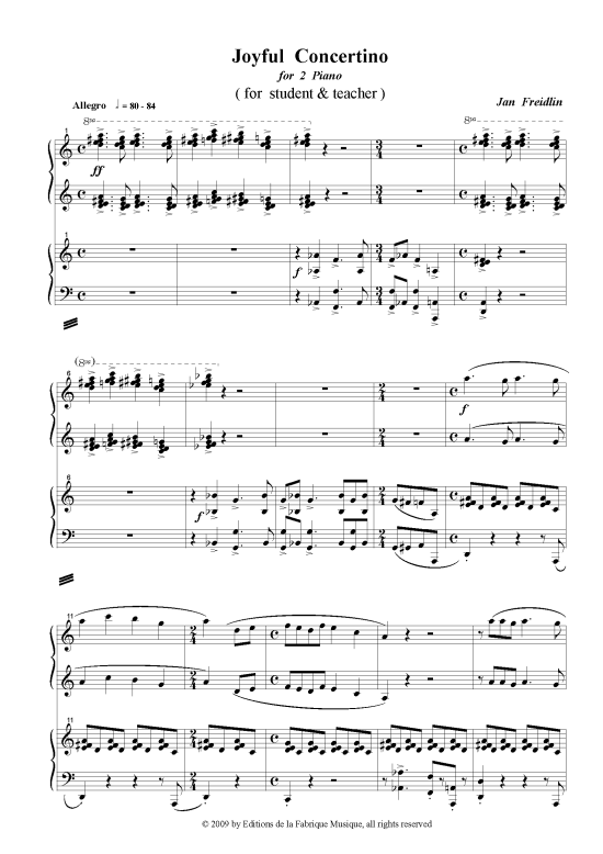 Product picture to: Joyful Concertino Jan Freidlin