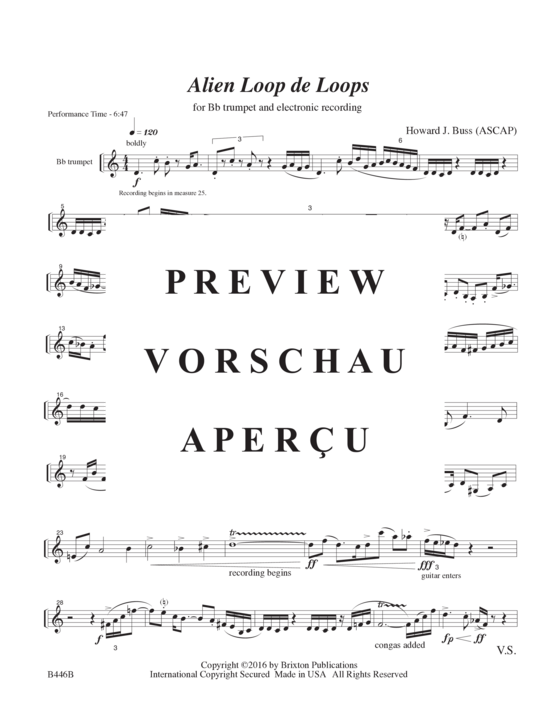 gallery: Alien Loop de Loops , , (Trompete und elektronische Aufzeichnung)