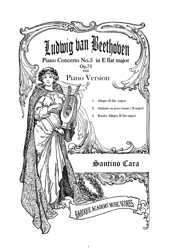 Produktbild zu: Piano Concerto No.5 in E flat major ´Emperor´ Op.73 - Piano VersionLudwig van Beethoven