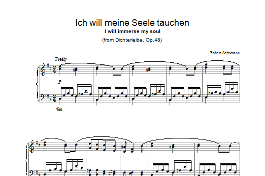 Product gallery: Page 1 of 1 Ich will meine Seele tauchen, Robert Schumann
