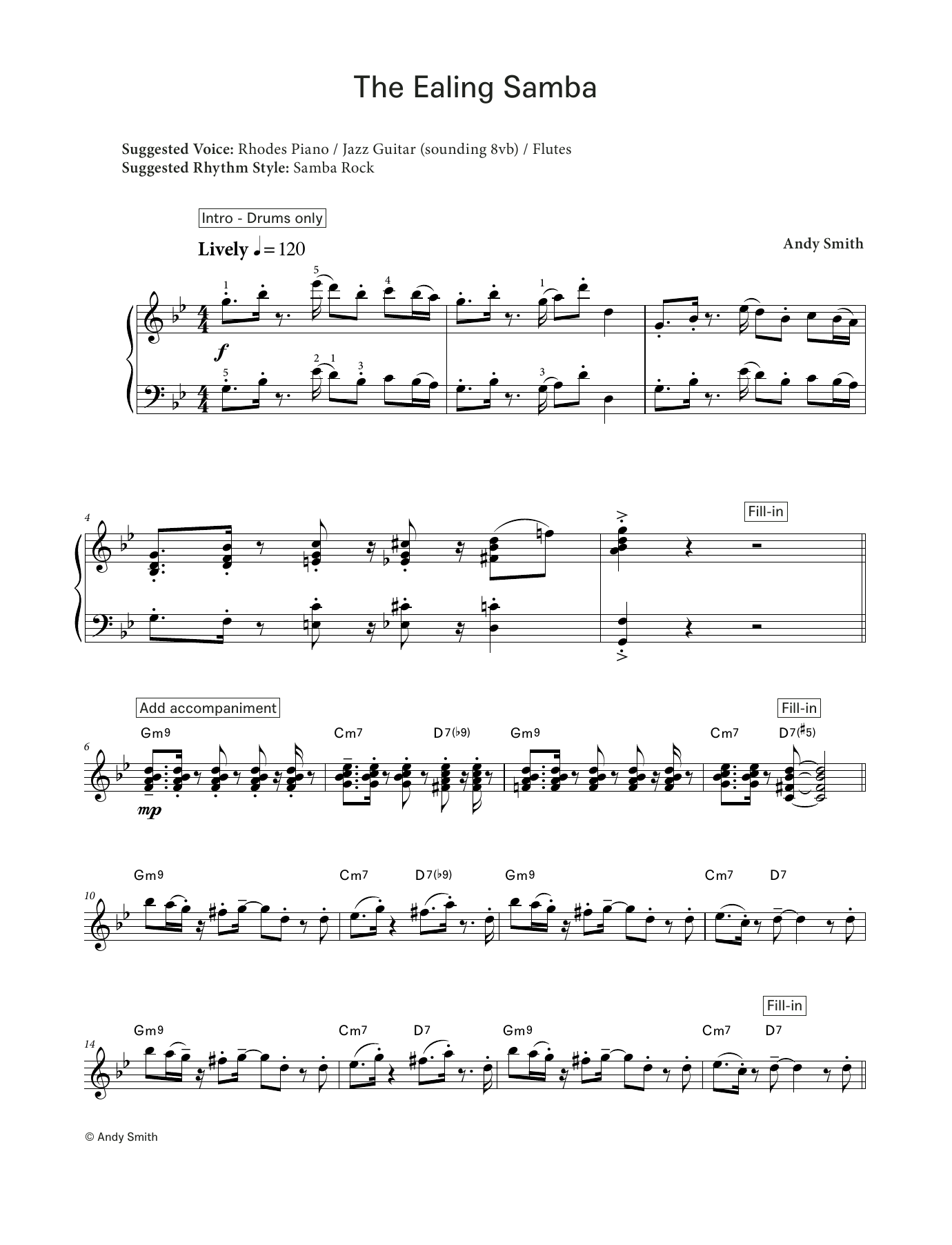 Produktgalerie: Seite 1 von 1 The Ealing Samba (LCME Electronic Keyboard Grade 7 List B), Andy Smith, Klavier
