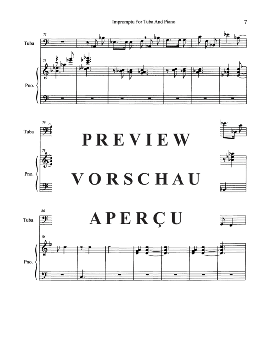 Produktgalerie: Seite 9 von 21 Impromptu , , (Tuba + Klavier)