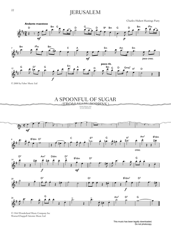 Product gallery: Page 1 of 1 Spoonful Of Sugar (from 'Mary Poppins'), Richard M. Sherman
