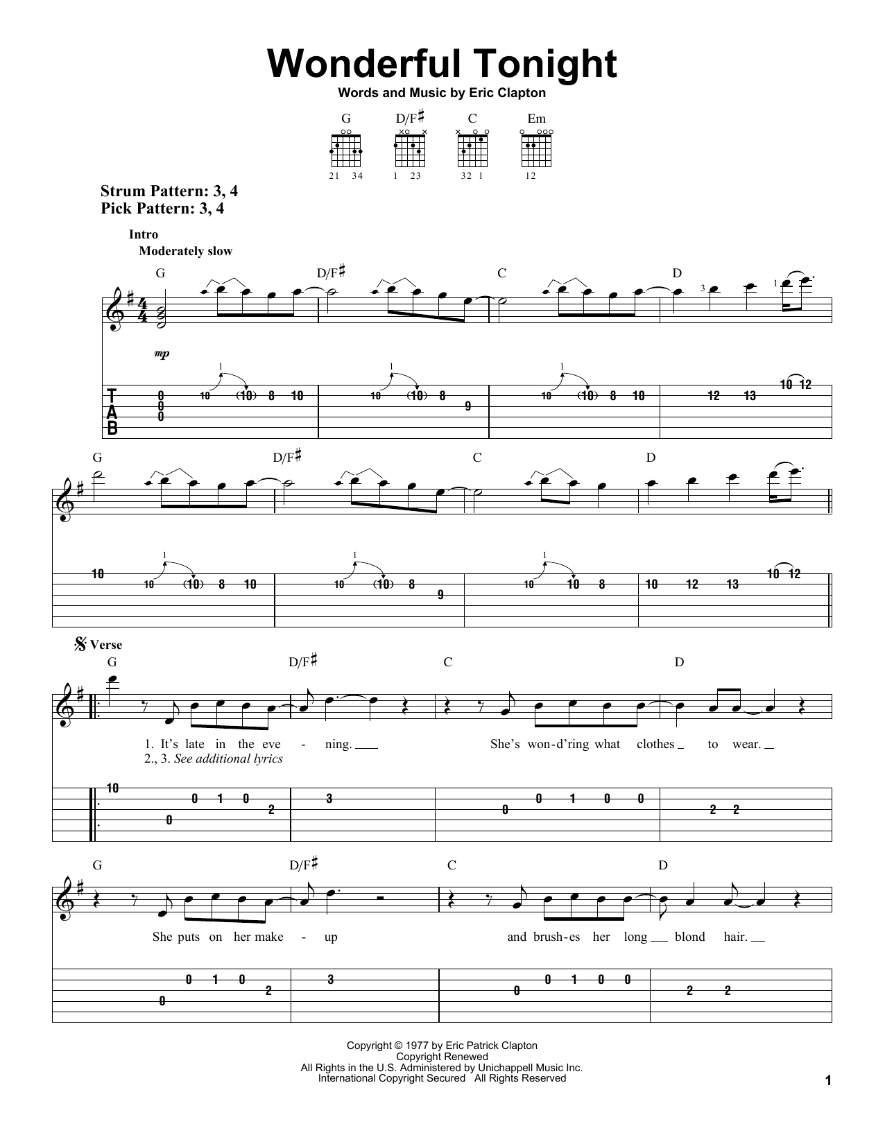 Produktbild zu:  Wonderful Tonight - Eric Clapton