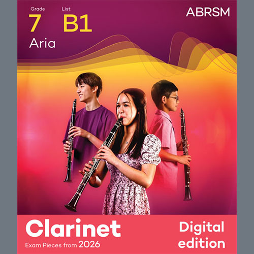 Product picture to: Aria (Grade 7, list B1, from the ABRSM Clarinet Syllabus from 2026)
