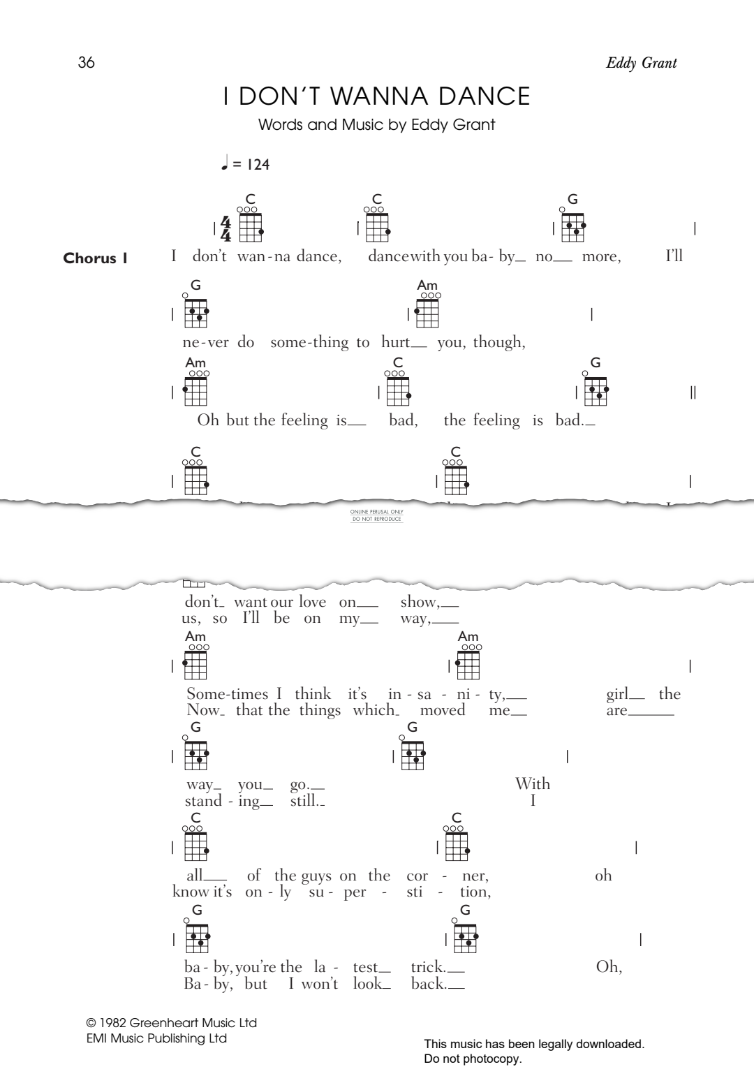 Product gallery: Page 1 of 1 I Don't Wanna Dance, Eddy Grant