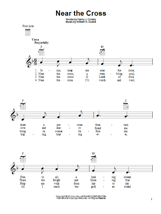 Product gallery: Page 1 of 1 Near The Cross, Fanny Crosby