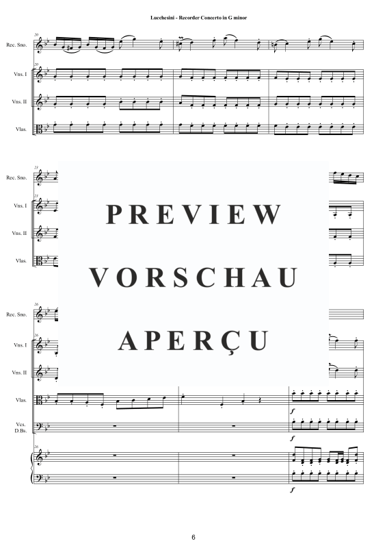Produktgalerie: Seite 7 von 11 Recorder Concerto in G minor, , Altblockflöte und Kammerorchester