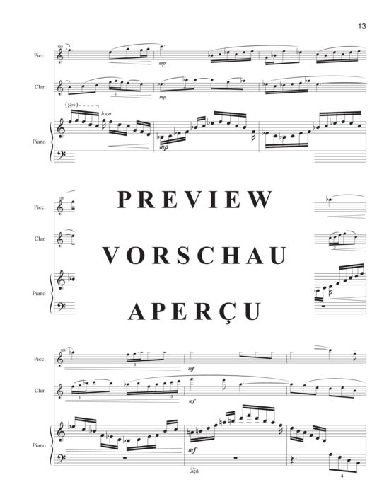 Product gallery: Page 16 of 21 Night Flight , , (piccolo, clarinet and piano)