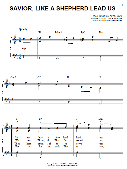 Produktbild zu: Savior, Like A Shepherd Lead Us