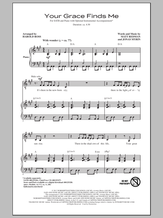 Produktbild zu: Your Grace Finds Me