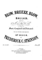 cover: Blow, Breeze, Blow, Frederick C. Atkinson