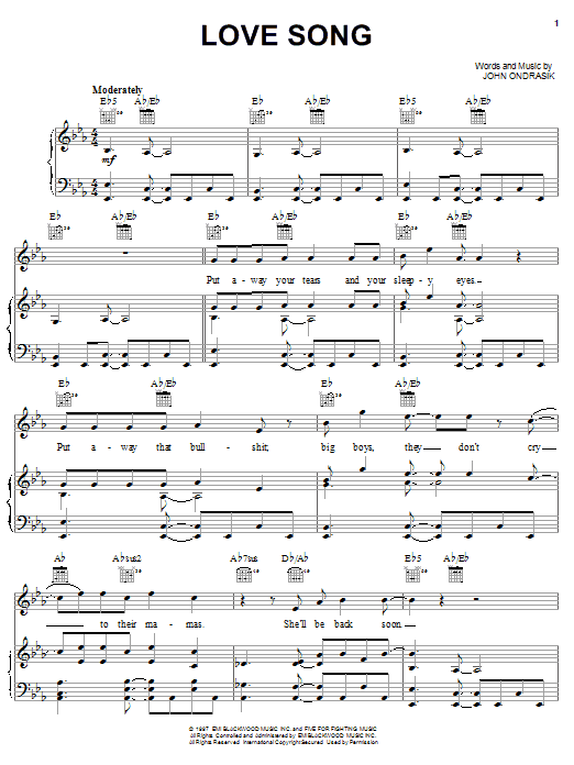 Product picture to: Love Song