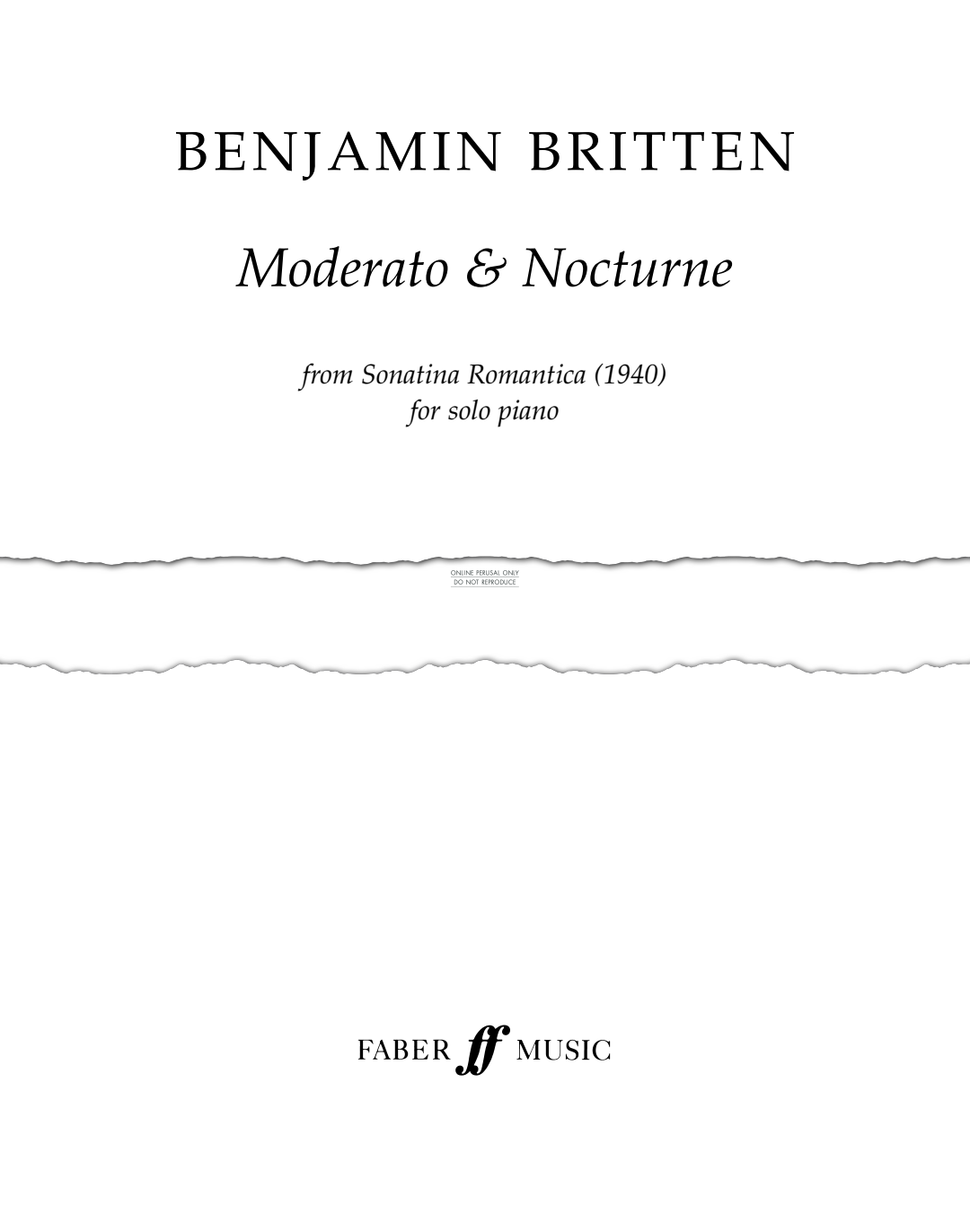Product picture to: Moderato and Nocturne