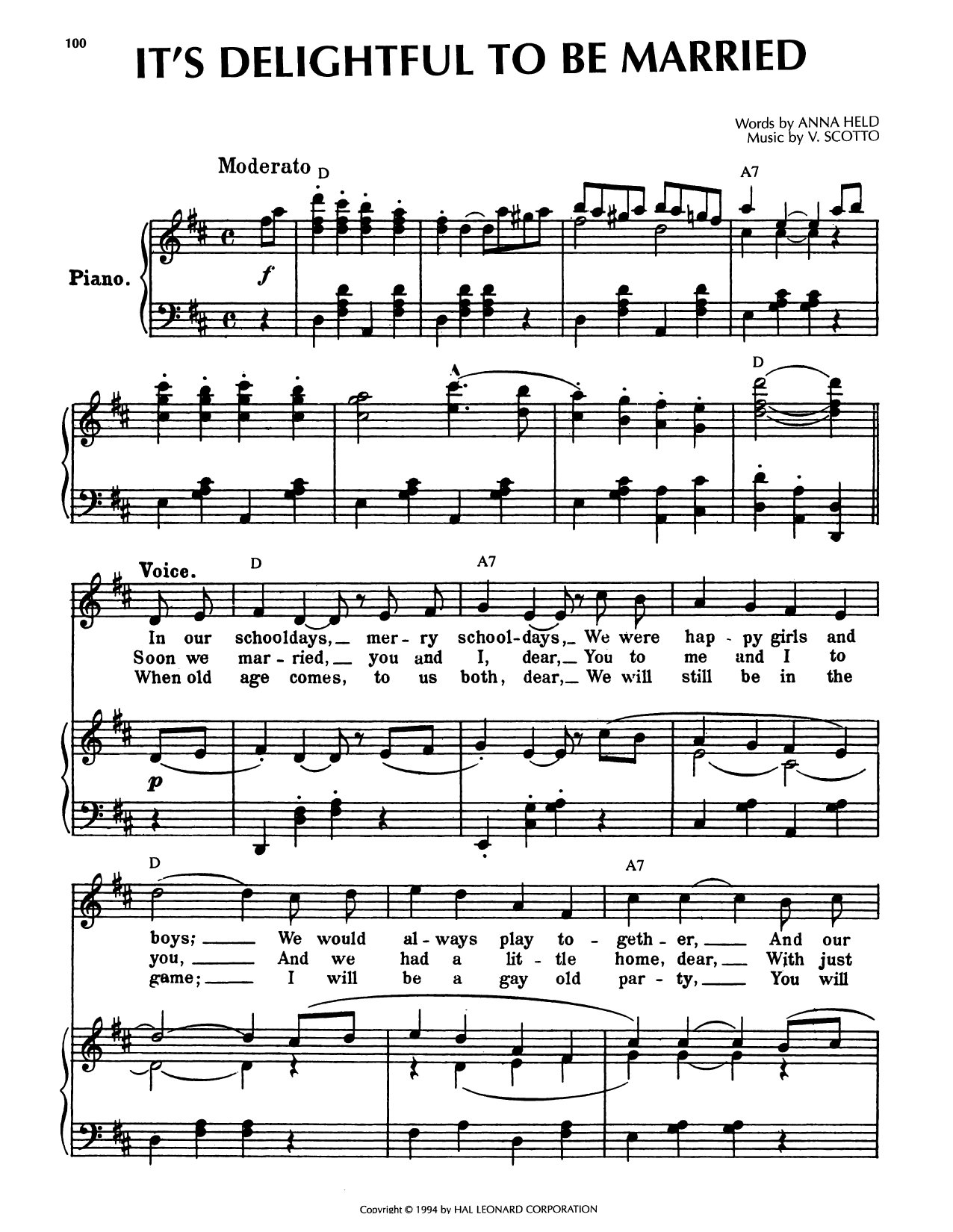 Produktgalerie: Seite 1 von 1 It's Delightful To Be Married, Anna Held, Gesang, Gitarre, Klavier