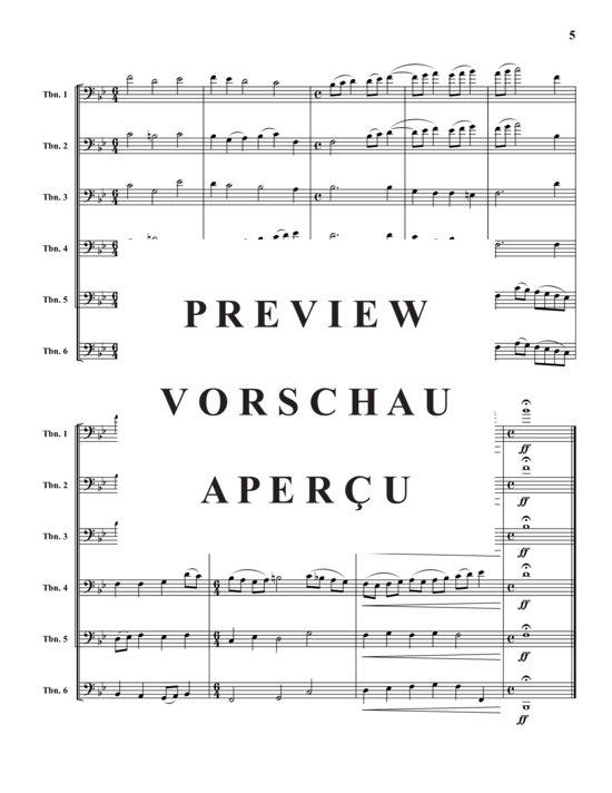 Product gallery: Page 6 of 12 Lo! How a Rose E're Blooming , , (Trombone sextet)