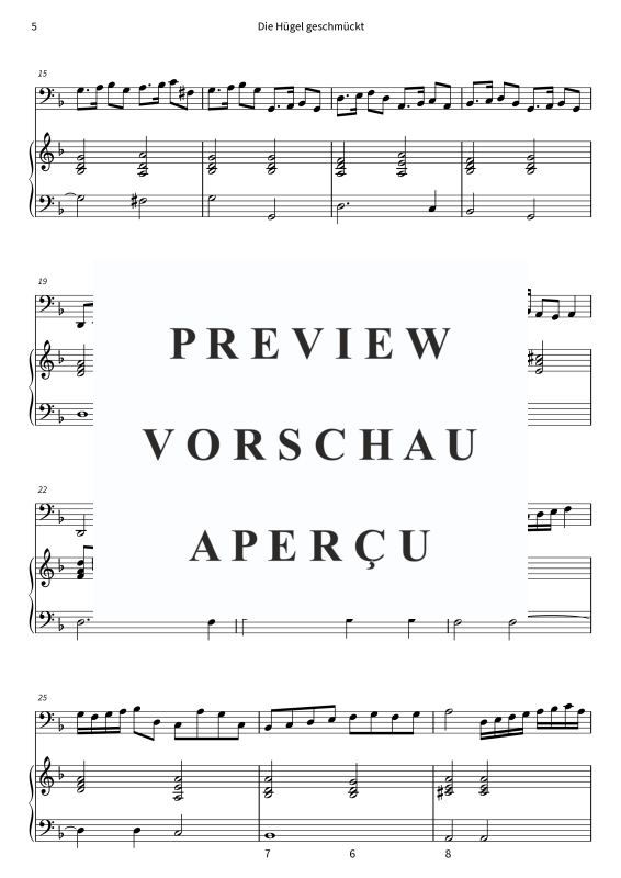 Produktgalerie: Seite 7 von 11 Die Hügel geschmückt, , (Fagott und Cembalo/Klavier)