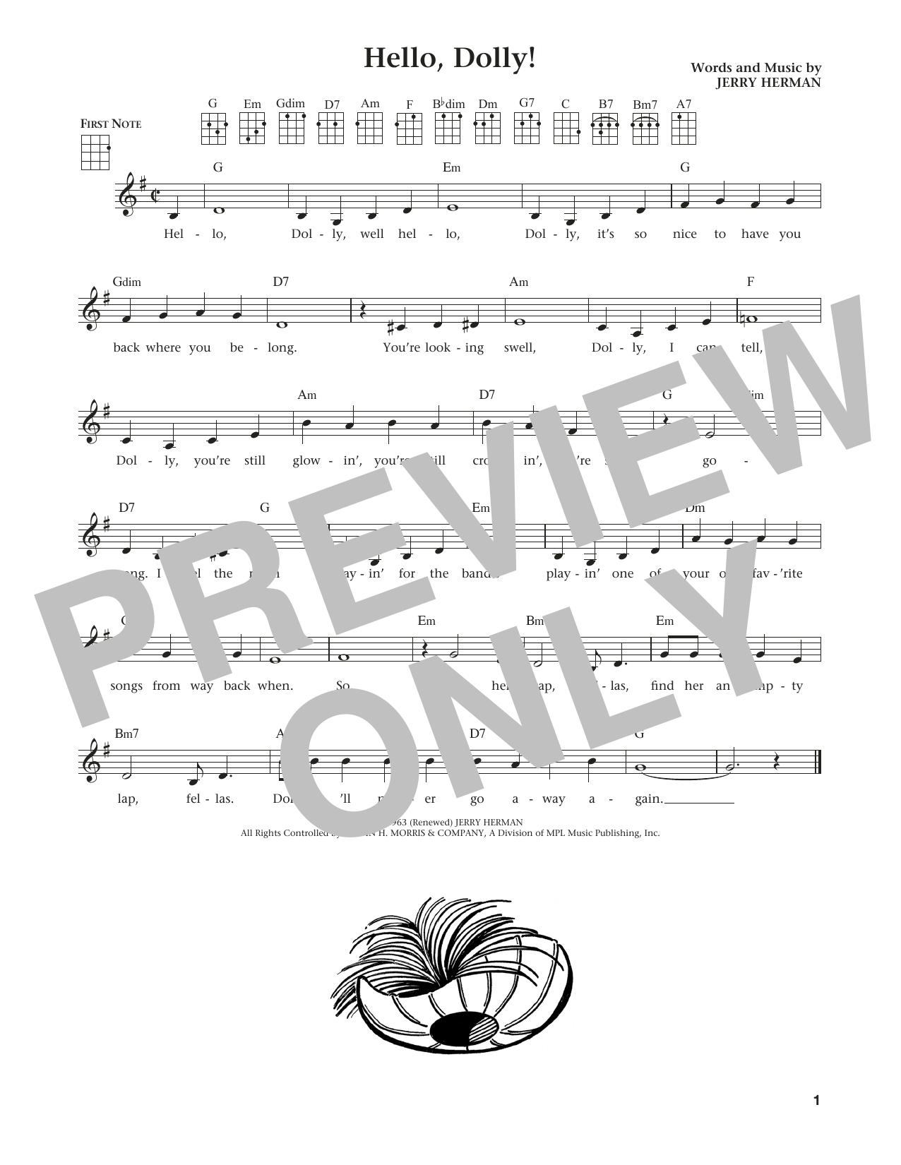Product gallery: Page 1 of 1 Hello, Dolly! (from The Daily Ukulele) (arr. Liz and Jim Beloff), Louis Armstrong