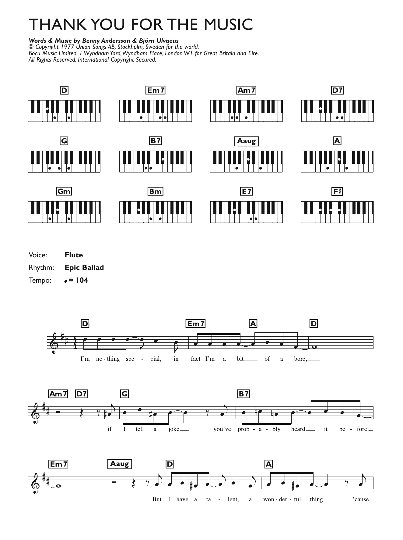 Product picture to:  Thank You For The Music - ABBA