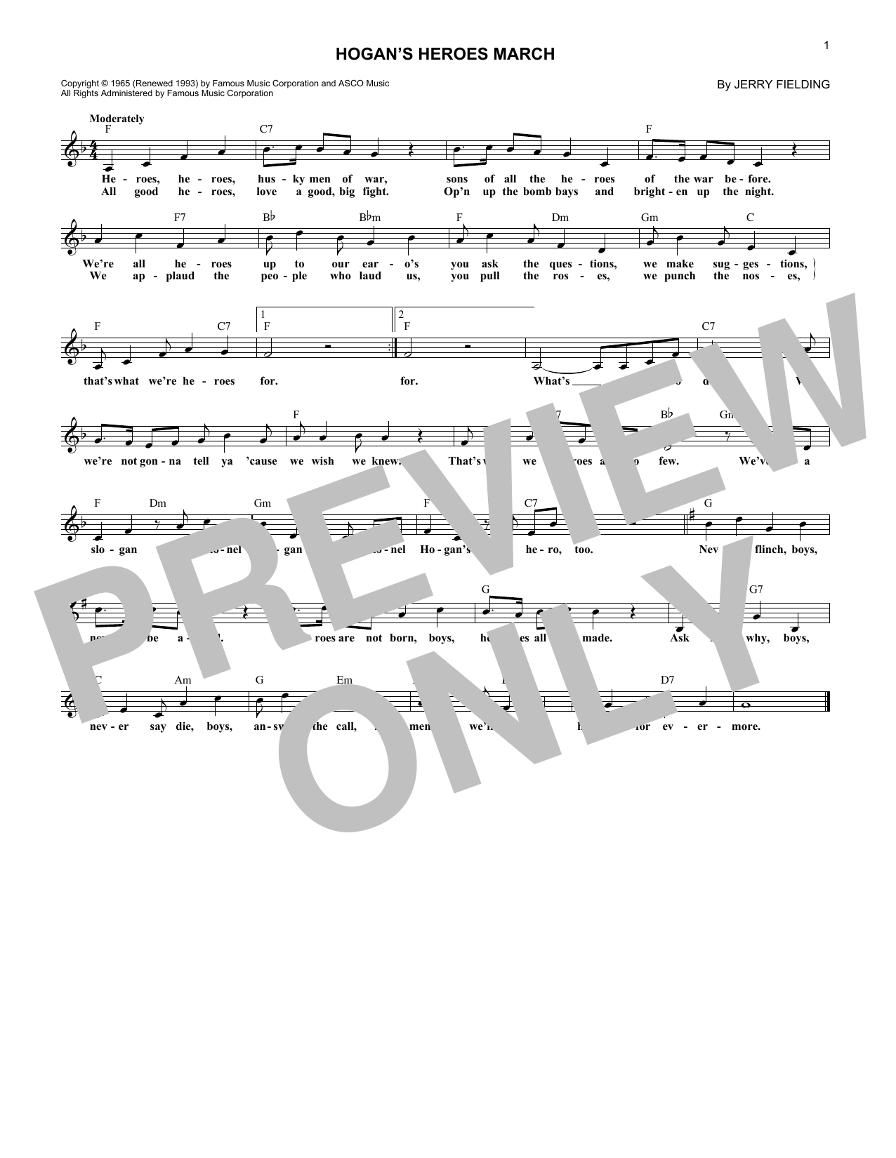 Product picture to: Hogan's Heroes March