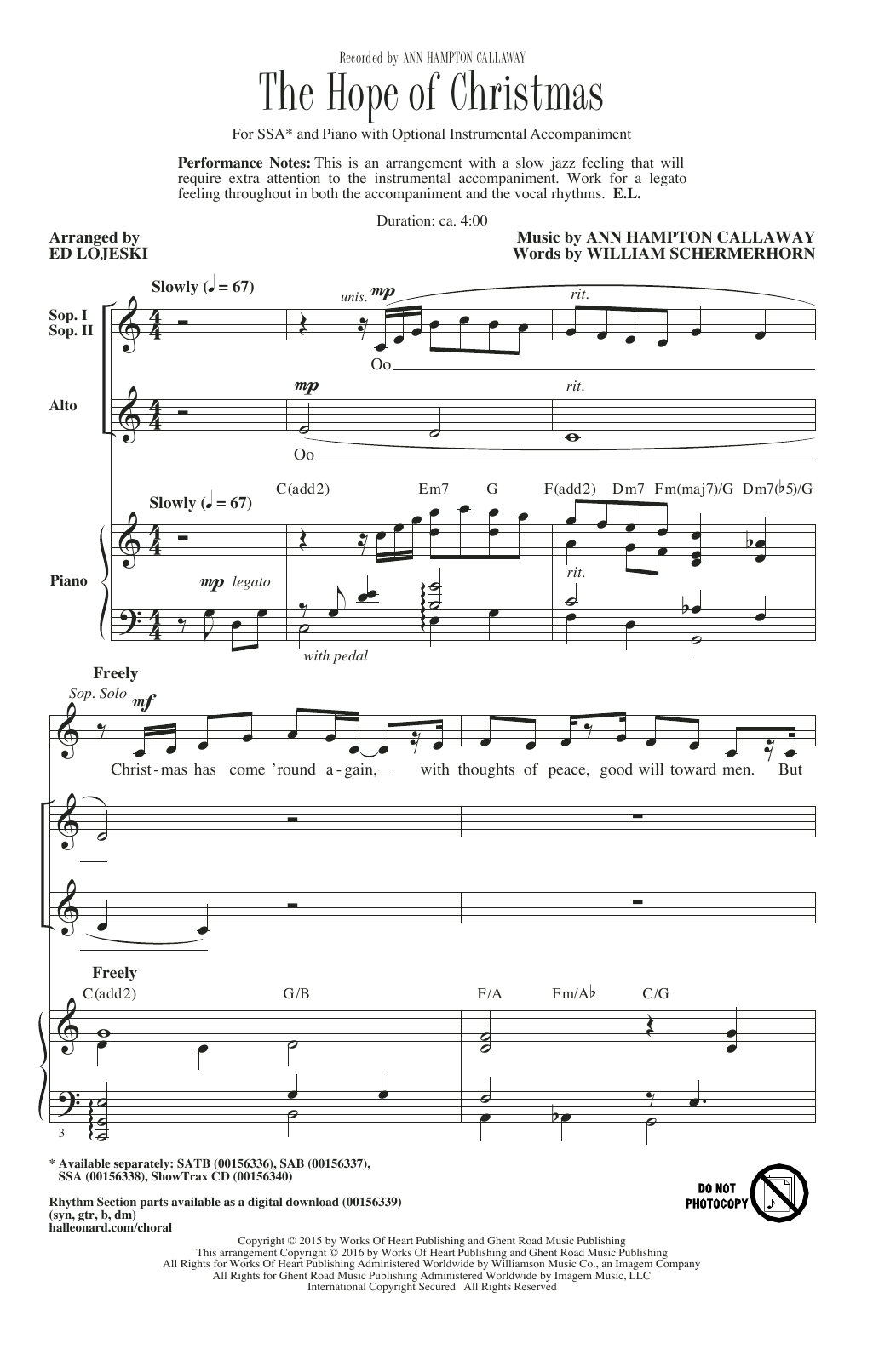 Product gallery: Page 1 of 1 The Hope Of Christmas, Ed Lojeski