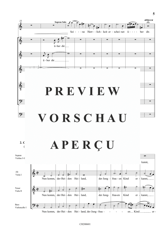 gallery: Weihnachts-Oratorium De adventu Jesu Christi, , (Gemischter Chor, Solo Sopran/Bariton Bläser und Streicher)