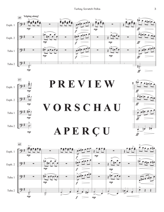 Product gallery: Page 5 of 12 Turkey Scratch Polka , , (Tuba Quartett EETT)