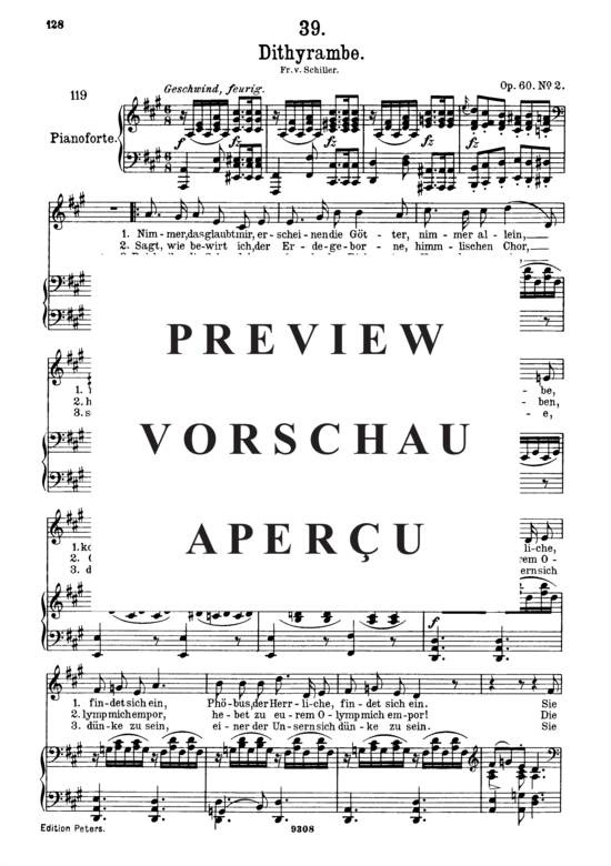 Product gallery: Page 2 of 3 Dithyrambe D.801, , High Voice and Piano