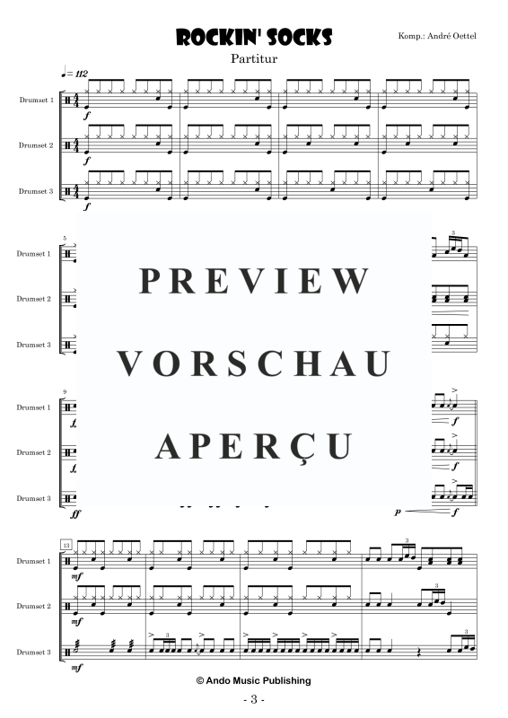 Produktgalerie: Seite 5 von 11 Rockin Socks, , Drumset Trio