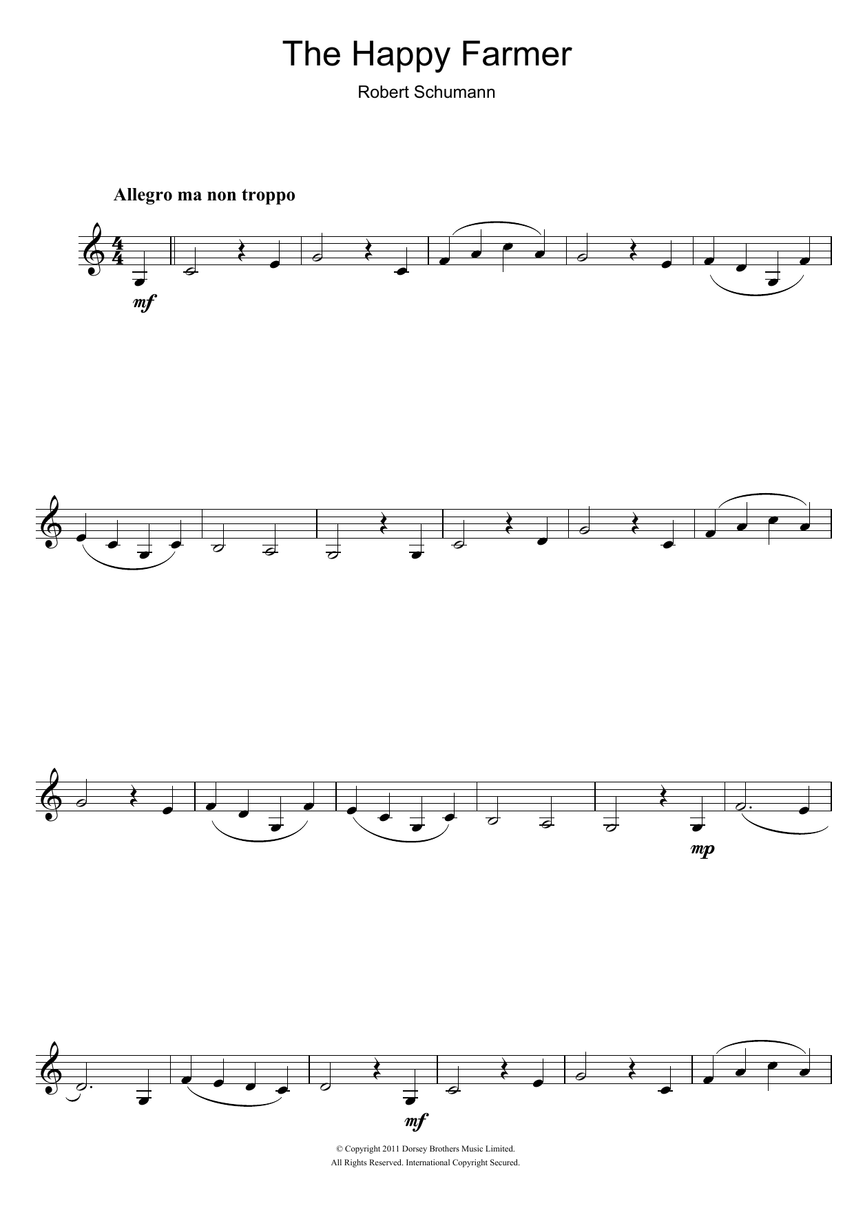 Product gallery: Page 1 of 1 The Happy Farmer, Robert Schumann