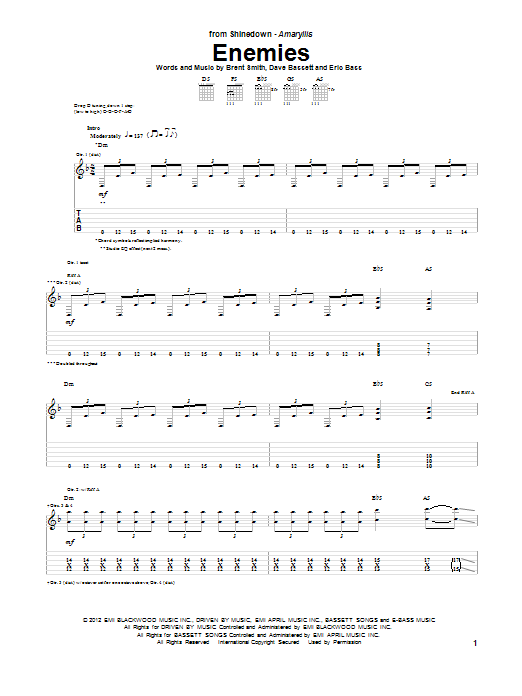 Product gallery: Page 1 of 1 Enemies, Shinedown