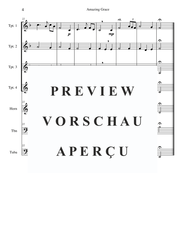 Produktgalerie: Seite 6 von 11 Amazing Grace, , Blechbläserensemble