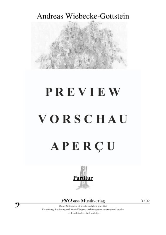 gallery: Purcell-Bäumchen, , Quintett: Zwei Melodiestimmen in C/B/Es, Gitarre, Kontrabass und Schlagzeug